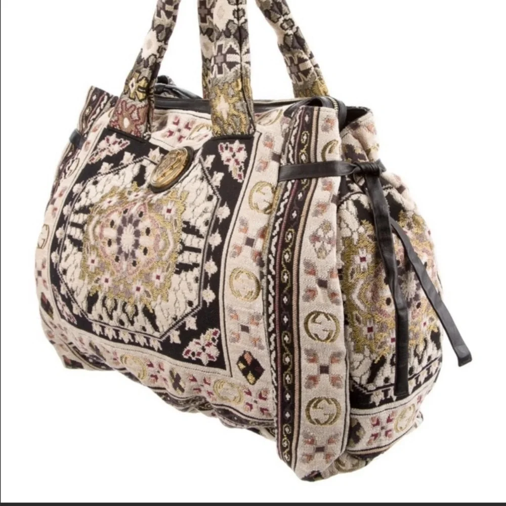 Authentic Verified Gucci Tapestry Hysteria Top Handle Bag - Picture 1 of 15